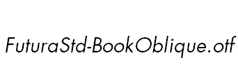 FuturaStd-BookOblique