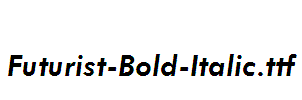 Futurist-Bold-Italic