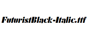 FuturistBlack-Italic