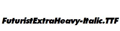 FuturistExtraHeavy-Italic