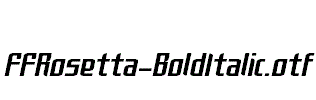 FFRosetta-BoldItalic