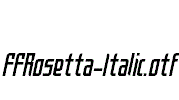 FFRosetta-Italic