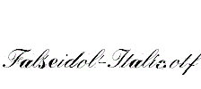 Falseidol-Italic