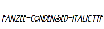 Fanzee-Condensed-Italic