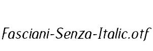 Fasciani-Senza-Italic