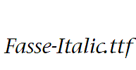 Fasse-Italic