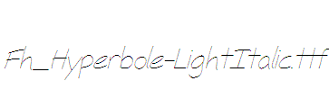 Fh_Hyperbole-LightItalic