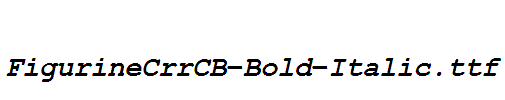 FigurineCrrCB-Bold-Italic