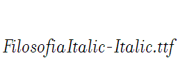 FilosofiaItalic-Italic