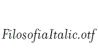 FilosofiaItalic