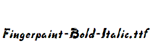 Fingerpaint-Bold-Italic