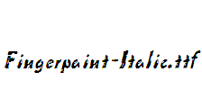 Fingerpaint-Italic