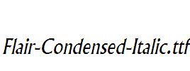 Flair-Condensed-Italic