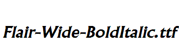 Flair-Wide-BoldItalic