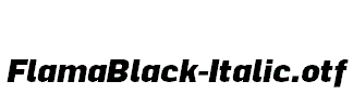 FlamaBlack-Italic