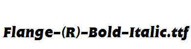 Flange-(R)-Bold-Italic