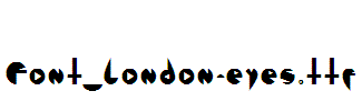 Font_london-eyes