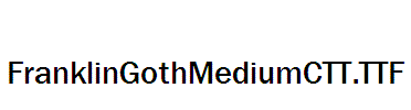 FranklinGothMediumCTT