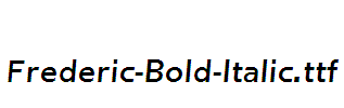 Frederic-Bold-Italic