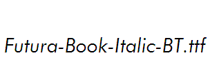 Futura-Book-Italic-BT