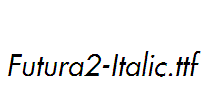 Futura2-Italic