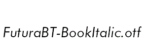 FuturaBT-BookItalic