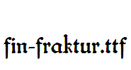 fin-fraktur