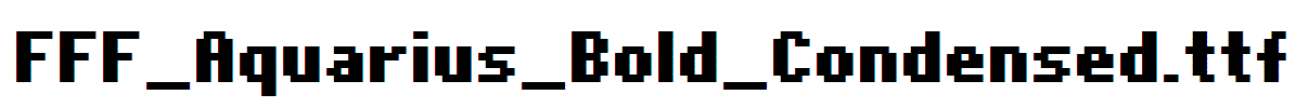 FFF_Aquarius_Bold_Condensed