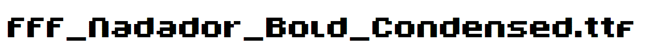 FFF_Nadador_Bold_Condensed