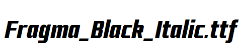 Fragma_Black_Italic