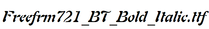 Freefrm721_BT_Bold_Italic