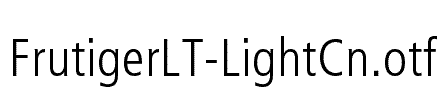 FrutigerLT-LightCn