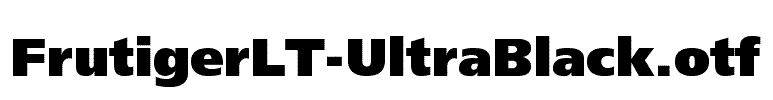 FrutigerLT-UltraBlack