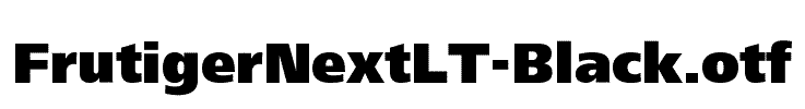 FrutigerNextLT-Black