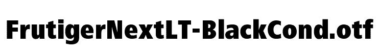FrutigerNextLT-BlackCond