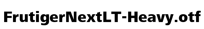 FrutigerNextLT-Heavy
