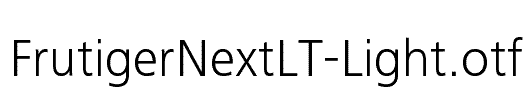 FrutigerNextLT-Light