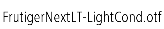 FrutigerNextLT-LightCond