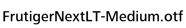 FrutigerNextLT-Medium