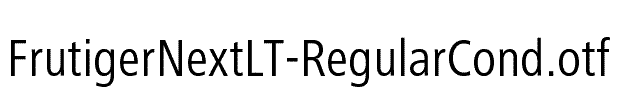FrutigerNextLT-RegularCond