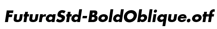 FuturaStd-BoldOblique