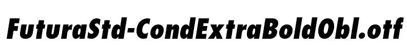 FuturaStd-CondExtraBoldObl
