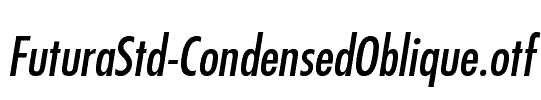 FuturaStd-CondensedOblique
