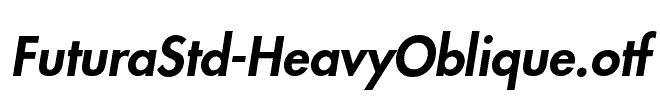 FuturaStd-HeavyOblique