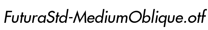 FuturaStd-MediumOblique