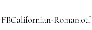 FBCalifornian-Roman