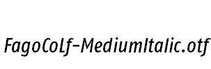 FagoCoLf-MediumItalic