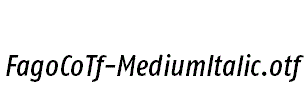 FagoCoTf-MediumItalic