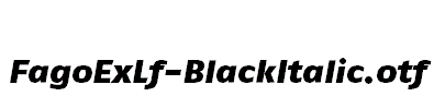 FagoExLf-BlackItalic