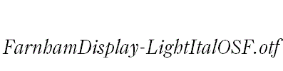 FarnhamDisplay-LightItalOSF